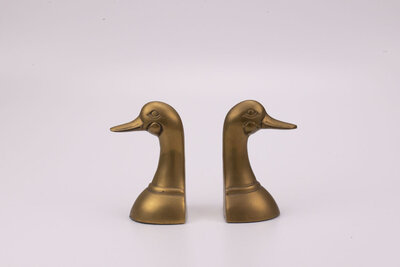 Paire de serre-livres en laiton