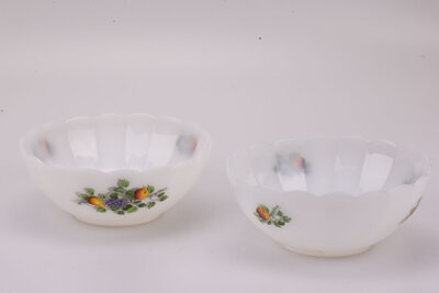 Saladier conçu par Arcopal dans la collection "Fruits de France" des années 1970