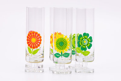 6 superbes verres long drink 