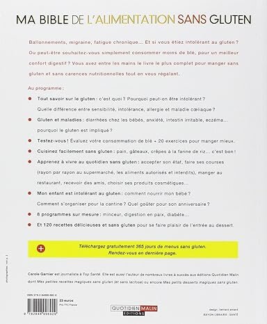 Ma bible de l'alimentation sans gluten