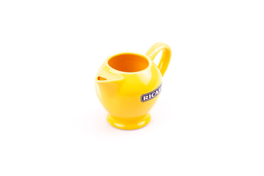 Petit pichet Richard vintage, jaune et en céramique avec une hanse