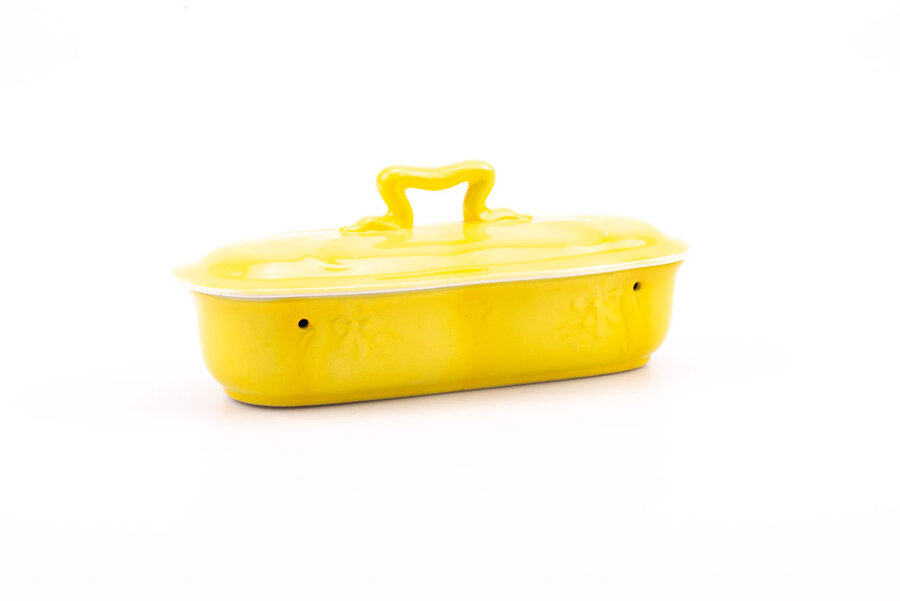 Porte-savon jaune Société Céramique Maestricht