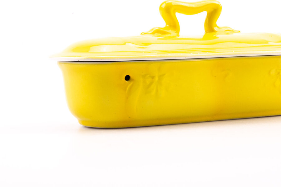 Porte-savon jaune Société Céramique Maestricht