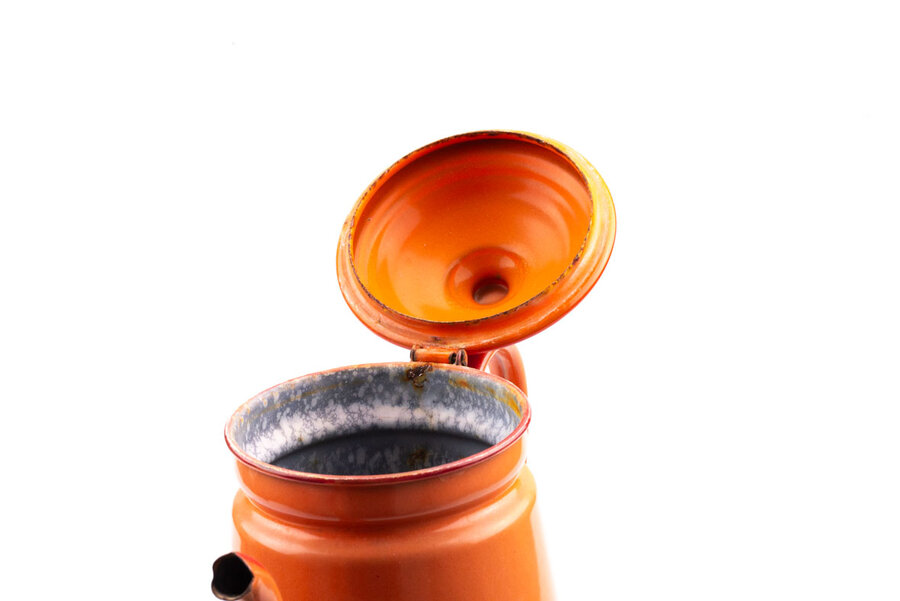 Cafetière émaillée vintage