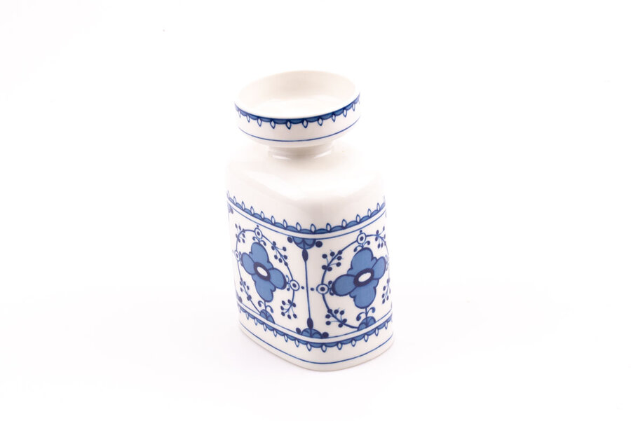 Vase en pocelaine blanc et bleu