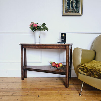 Table d'appoint unique en bois 