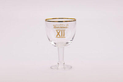 Verre à bière galopin (15 cl) de l'Abbaye Westvleteren en parfait état.