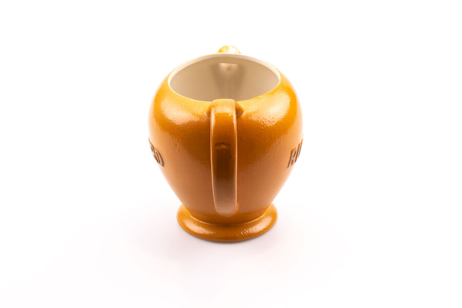 Pichet Richard vintage en céramique beige avec une hanse pour verser