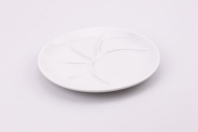 Assiette à compartiment blanche Pillivuyt