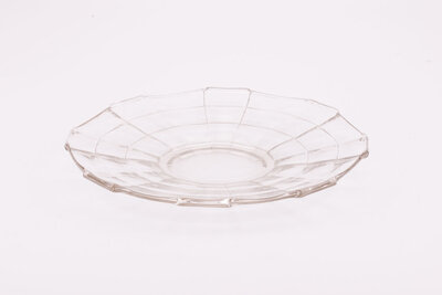 Grand plat en verre de 31,5 cm de diamètre
