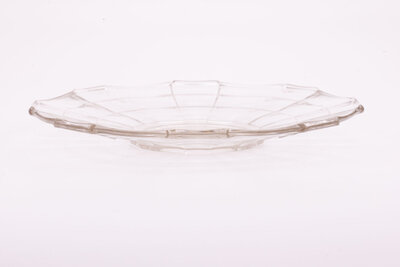 Grand plat en verre de 31,5 cm de diamètre