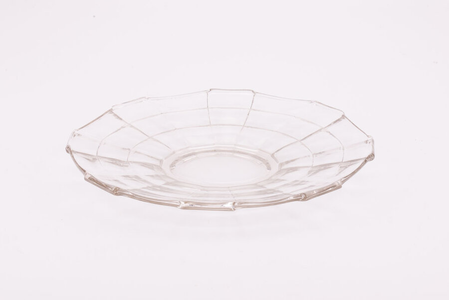 Grand plat en verre de 31,5 cm de diamètre