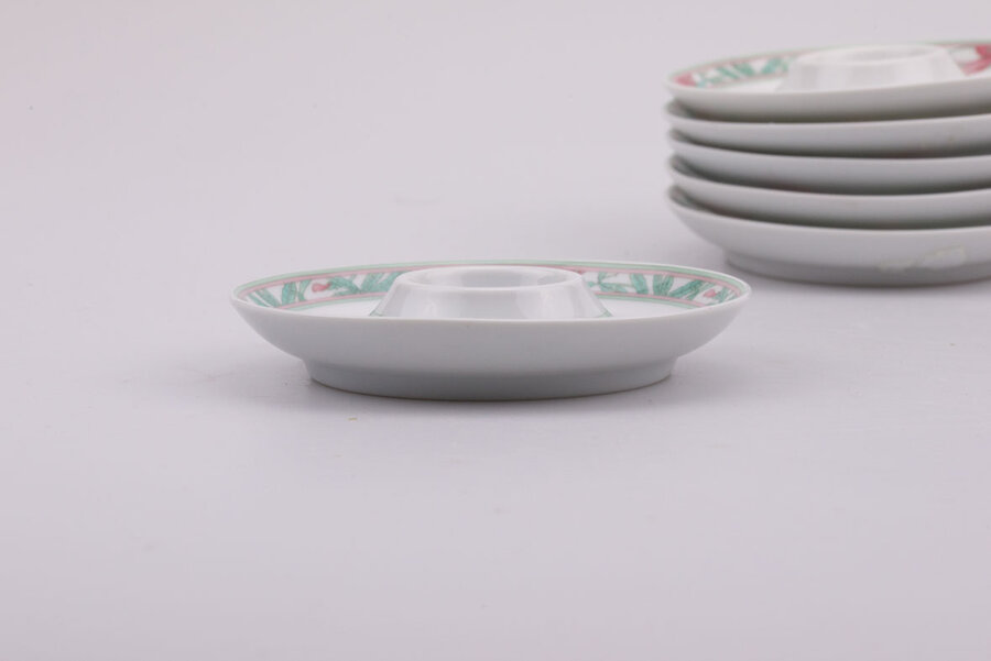 6 coquetiers en porcelaine  Hutschenreuther