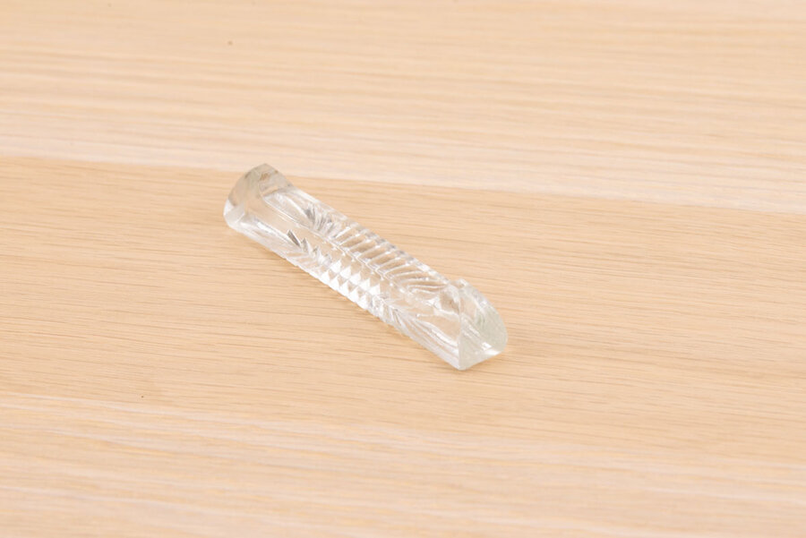 7 porte-couteaux en verre 