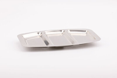 Plateau apéro vintage en Inox 18/10