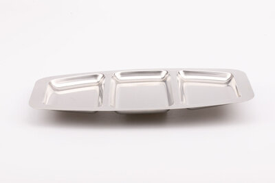 Plateau apéro vintage en Inox 18/10