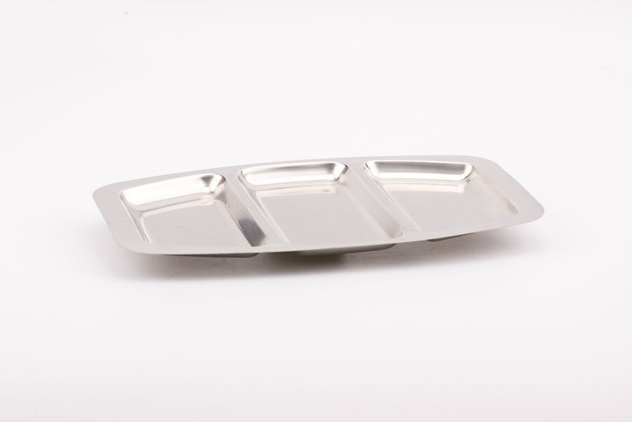 Plateau apéro vintage en Inox 18/10