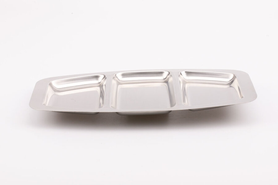Plateau apéro vintage en Inox 18/10