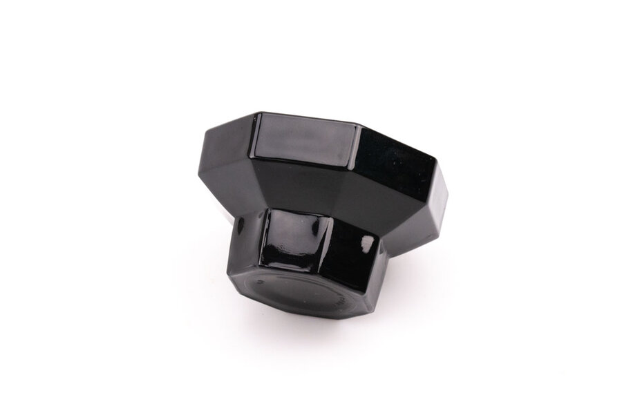 5 bougeoirs noirs 