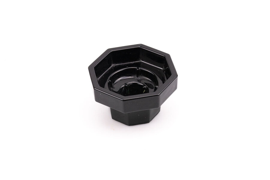 5 bougeoirs noirs 
