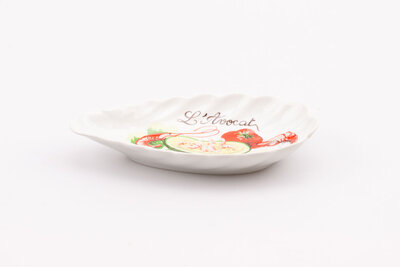 4 coupelles vintage en porcelaine avec motif d'avocat de la manufacture Hirondelle