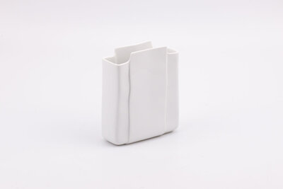 Vase vintage en porcelaine blanche de chez Hutschenreuther