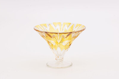 Coupe en verre ciselé style art déco