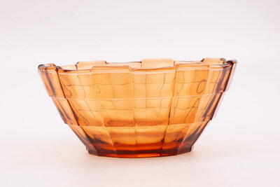 Saladier vintage en verre rose