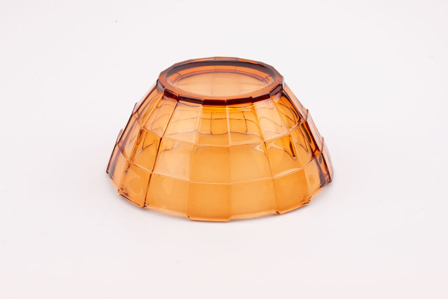 Saladier vintage en verre rose