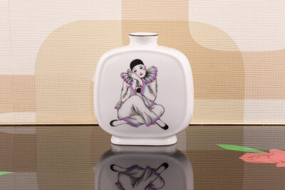 Petit vase Pierrot en céramique 