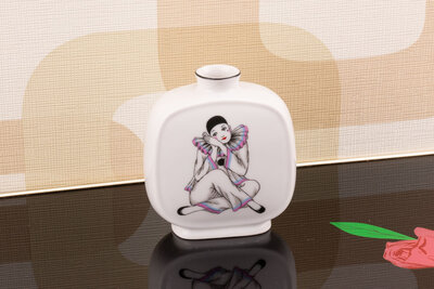 Petit vase Pierrot en céramique 