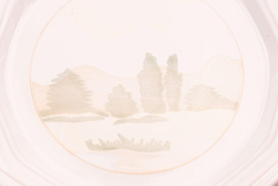 Service d'assiettes vintage en porcelaine de la collection Bocage Niderviller