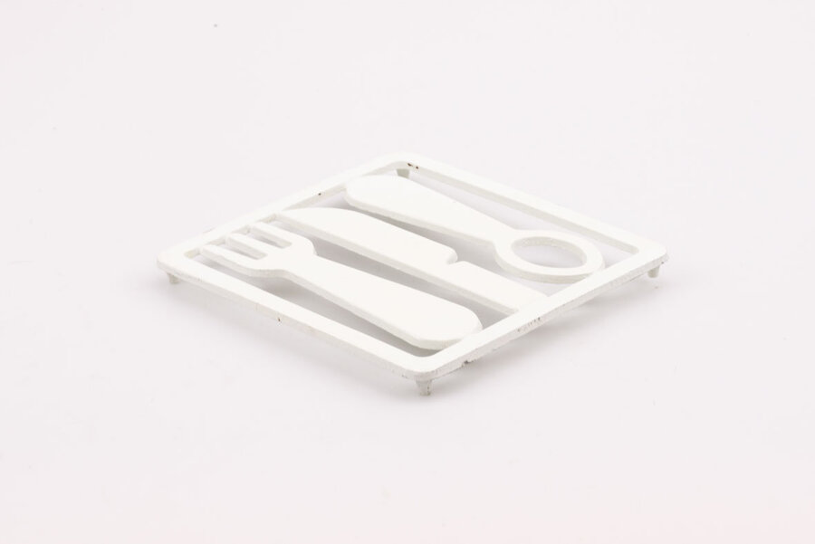 Dessous de plat blanc vintage