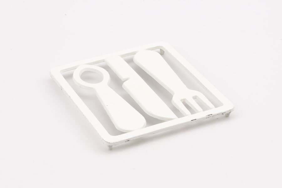 Dessous de plat blanc vintage