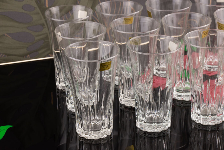 Set de Verres à eau vintage en verre de chez Luminarc