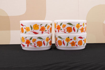 4 ramequins Arcopal Tulipe  