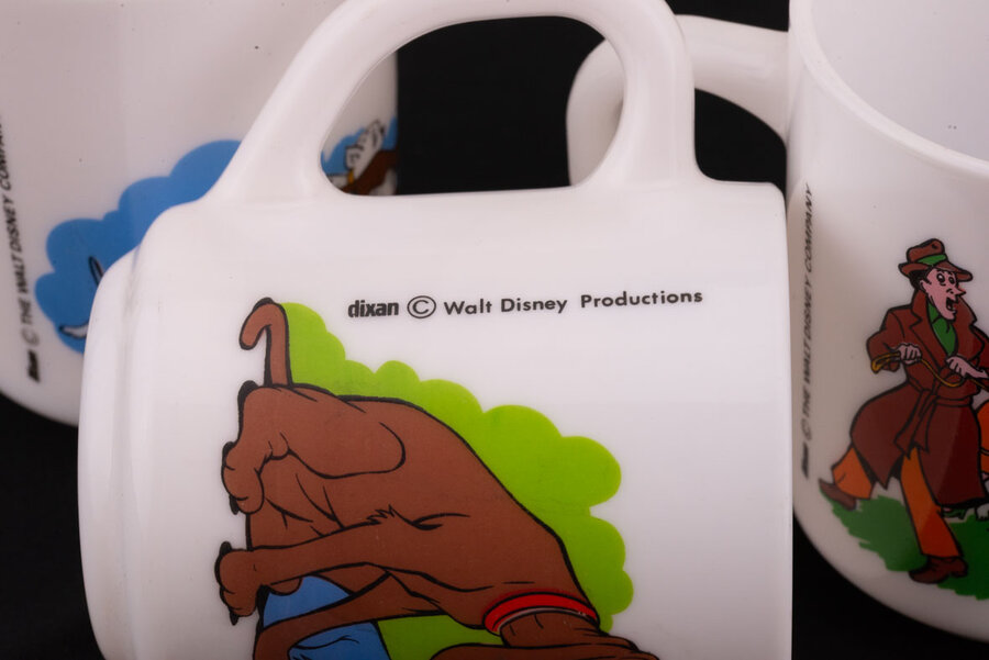 3 tasses Walt Disney Arcopal avec décor des 101dalmatiens 