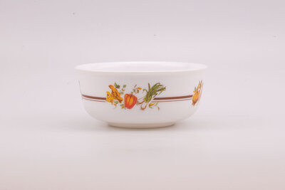 Plat saladier Arcopal Pot-au-Feu en verre opaline