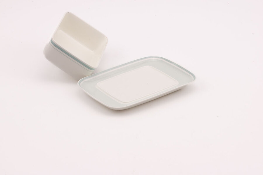 Beurrier Villeroy et Boch en porcelaine