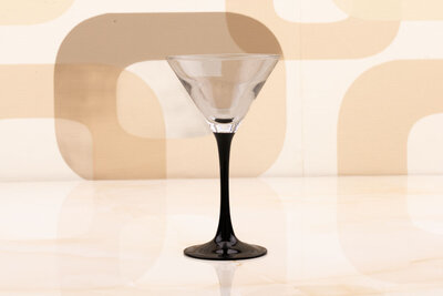 6 verres à cocktail vintage en verre de chez Luminarc 