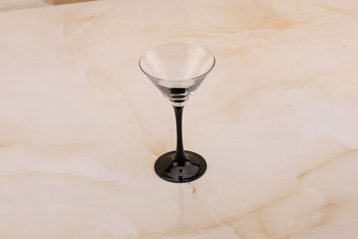 6 verres à cocktail vintage en verre de chez Luminarc 