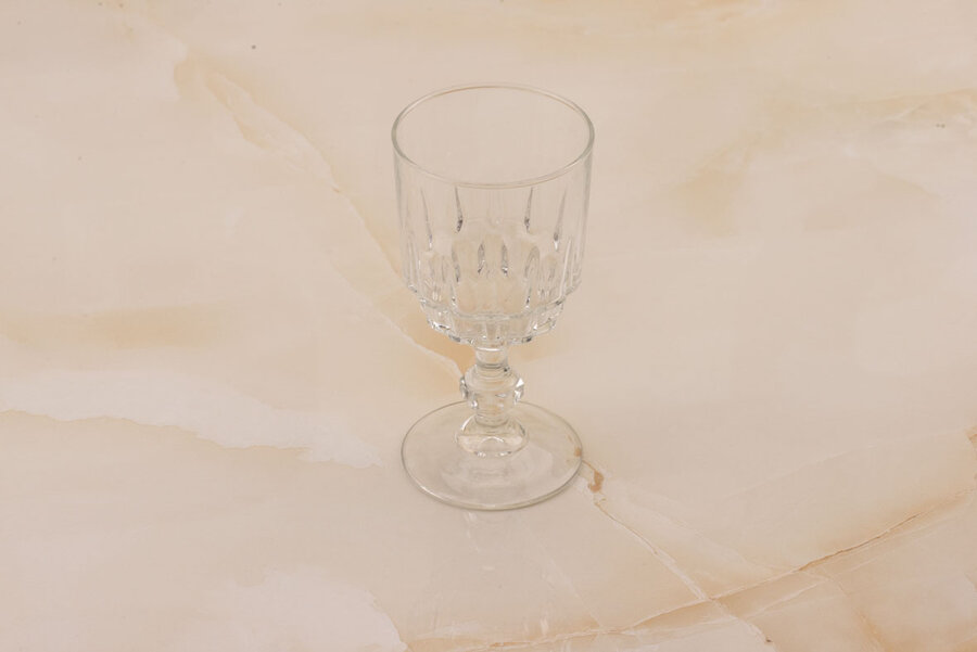 Verre à vin blanc vintage en verre