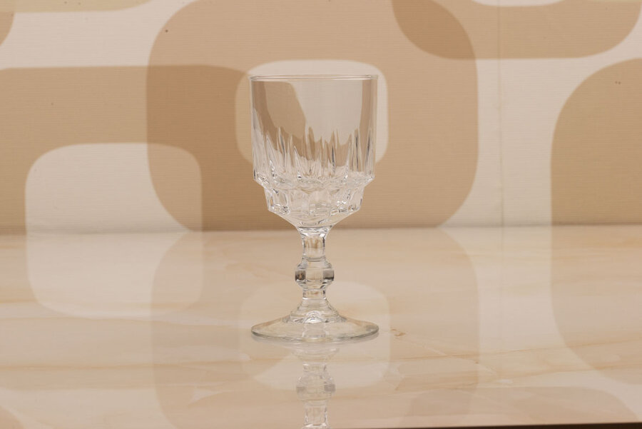 Verre à vin rouge vintage en verre