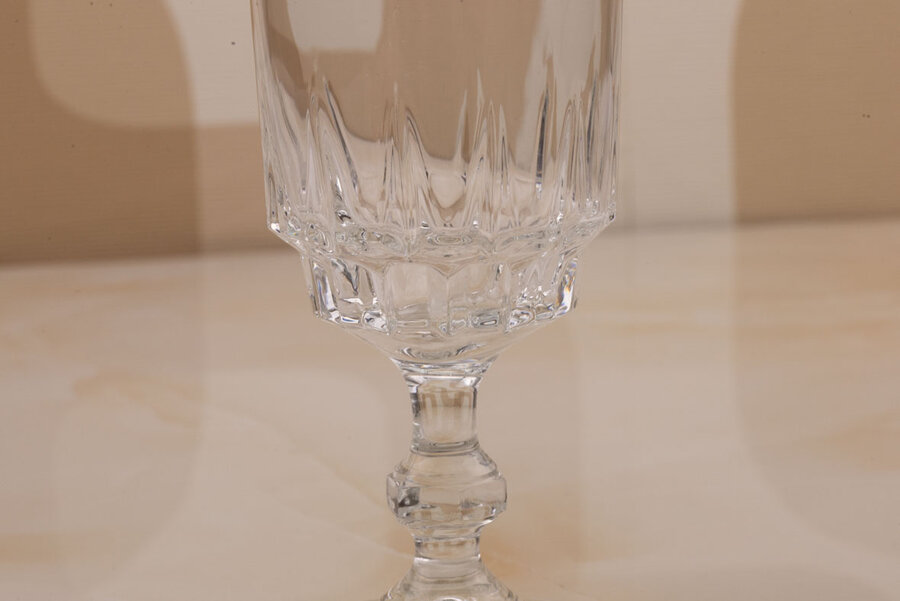 Verre à vin rouge vintage en verre