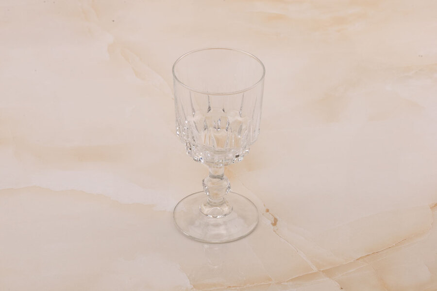 Verre à vin rouge vintage en verre