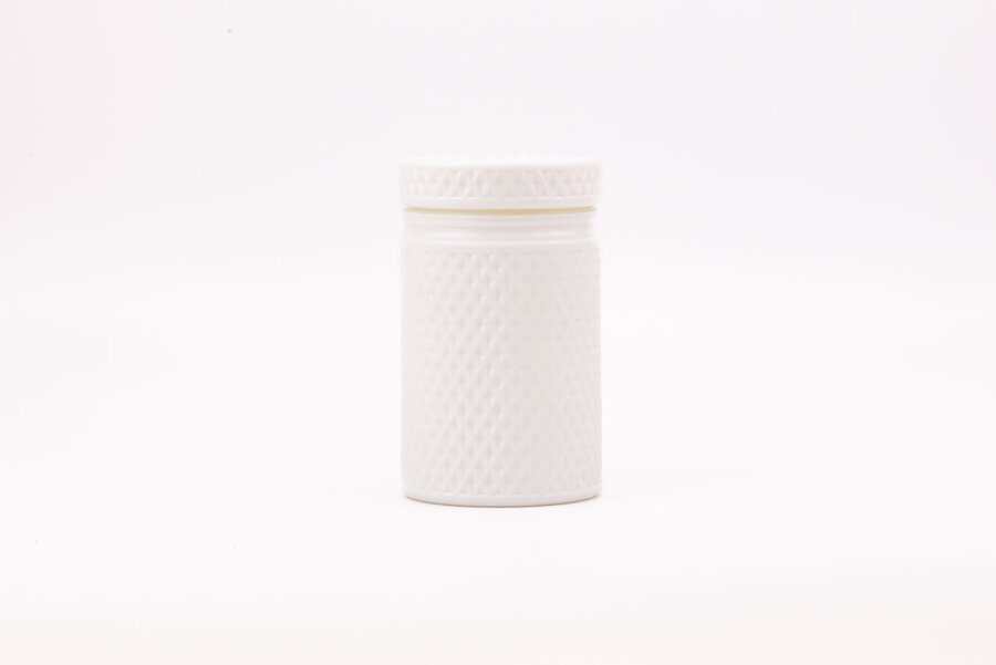 Grand pot vintage en verre opaline