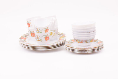 Ensemble tasses, bols et assiettes Arcopal Fruits 