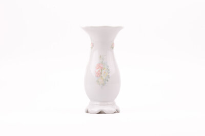 Vase motif floral en porcelaine Gerold d'une hauteur de 24,5 cm