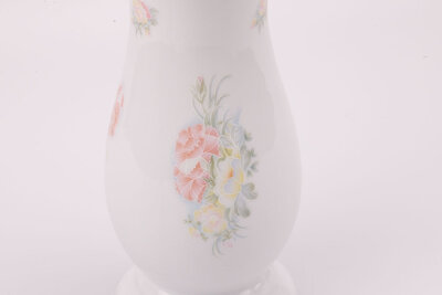 Vase motif floral en porcelaine Gerold d'une hauteur de 24,5 cm