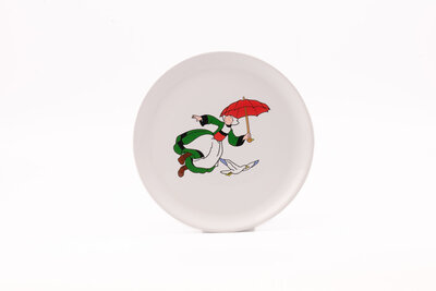 2 assiettes plates Becassine de la faïencerie de Pornic 